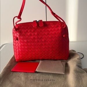 Bottega Veneta Red Intrecciato Crossbody Bag